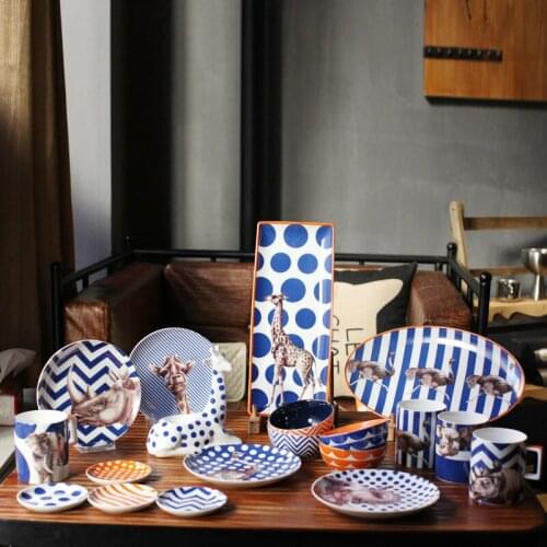 Nordic Dish Set Dish Ceramic Dinnerware Set Tableware Eco Friendly