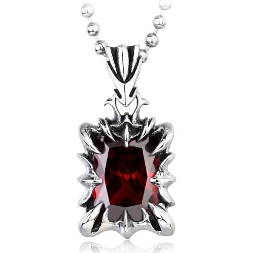 Beier new store 316L Stainless Steel pendant necklace Red/Black colour Fashion Unique pendant jewelry LLBP8-133P