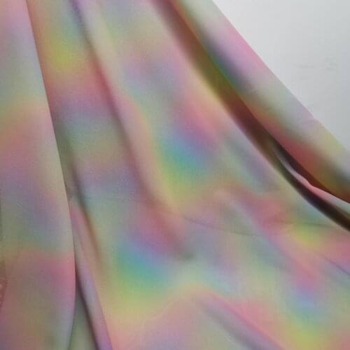 Ombre Dancing Dress Fabric 75D Dropping Dress Cosplay Fbric Weave Ombre Chiffon Material