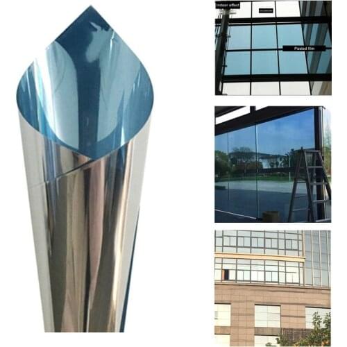 Window Privacy Film Window Film One Way Mirror Glass Film Self Adhesive Heat Control Solar film UV Protection Window Stickers