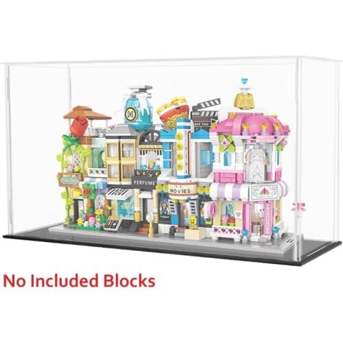 Transparent Acrylic Plastic Building Blocks Display Box for Action Figures Dustproof Assembled Collection Showcase Box Kids Toys