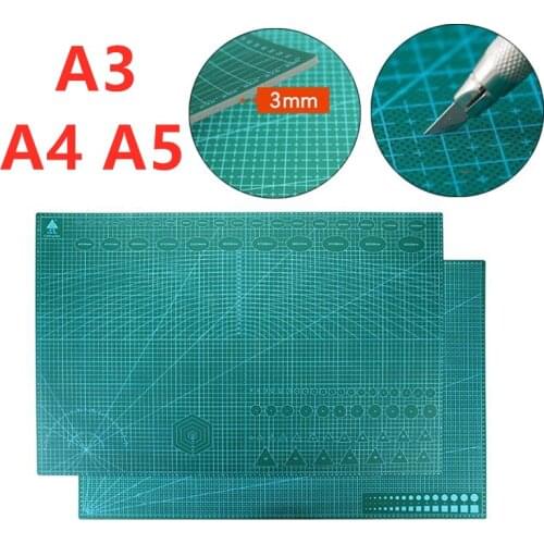 A3 A4 A5 PVC Cutting Mat Craft Sewing Quilting Scrapbook Board Leather Tool Double Printed Self-Healing Art Cutter Cutting Pad