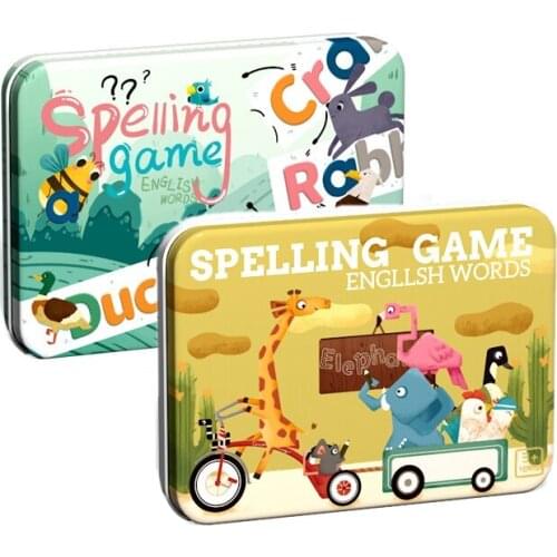Spelling Games for Kids Alphabet Puzzle Game Toy Set Develops Vocabulary and Spelling Skills Toys for Kids Toddlers