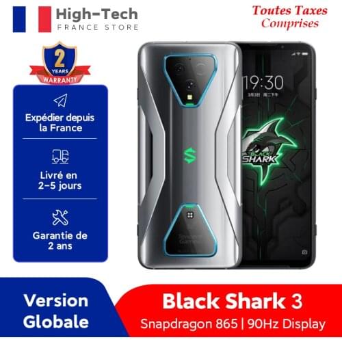 Black Shark 3 5G Global Version Snapdragon 865 8GB 128GB 6.67" 90Hz Display Game Phone 64MP Triple Cameras Smartphone