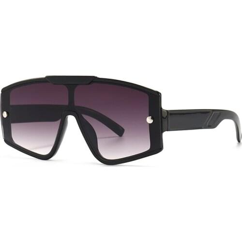 Fashion Vintage Oversized Square Sunglasses Women Men Luxury Brand Designer Popular Travel Big Frame Flat Top Sun Glasses Shades