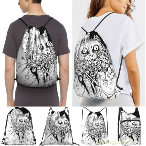 Soichis Beloved Pet Junji Ito Men Outdoor Travel Gym Bag Waterproof Drawstring Backpack Women Fitness Swimming Bag