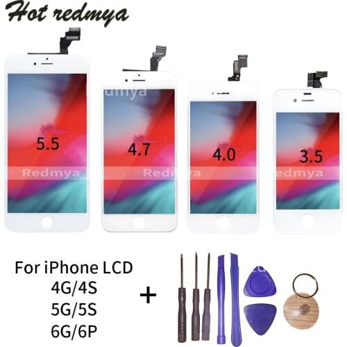 Grade AAA+++ For iphone 6 6s Display LCD Touch Screen Digitizer Assembly Replacement For iphone 5S Display No Dead Pixel