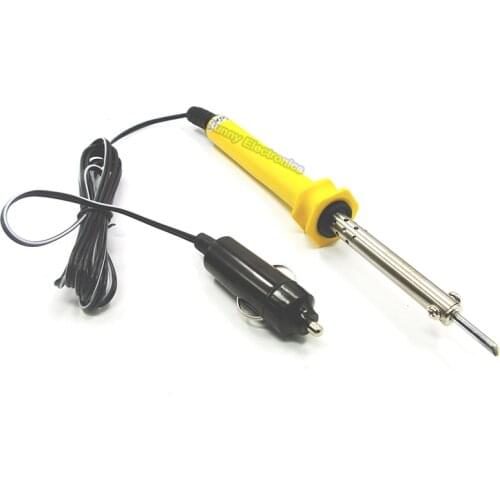 12V DC 30W Electric Soldering Iron Handle Heat Pencil W/ Lighter Socket Car Auto Solder Repair Tool