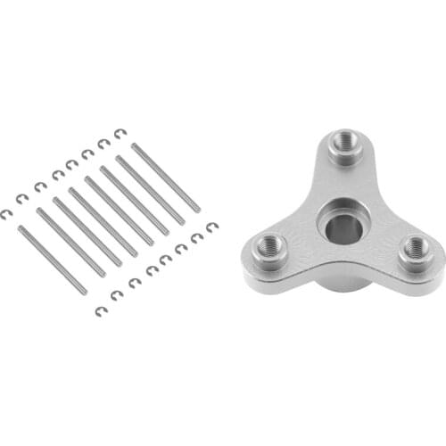 2 Set RC Car Part: 1 Pcs Metal Slipper Clutch Eliminator & 1 Set Suspension Pins 44mm with E-Clips