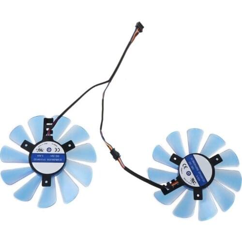 2Pcs/Set 85mm GPU VGA Cooler Cooling Fan for HIS RX480 RX570 RX470 Graphics Card 32CB