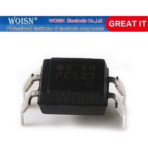 5pcs/lot PC123 DIP-4 SOP-4 Photoelectric Coupling In Stock