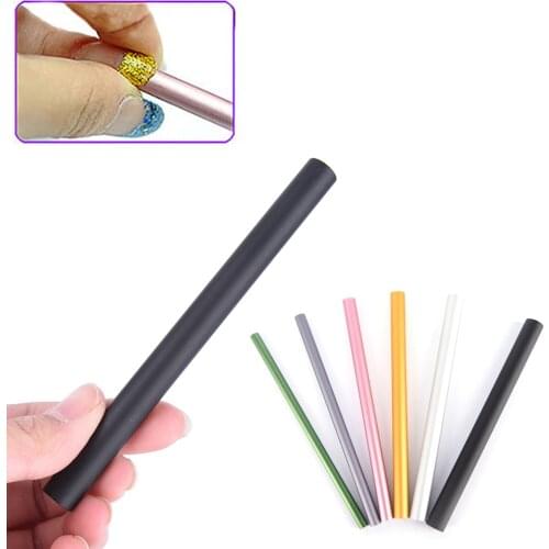 6Pcs/Set Shaping Curving Sticks Tube French Rod Nail Art Tips Artificial Form Builder Tips Acrylic C Curve UV Gel Manicure