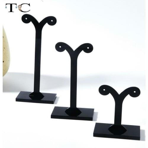 Acrylic Black Plexiglass Earring Stud Display Frame Three - Piece Set of Jewelry Display Frame Props Jewelry Display Stand