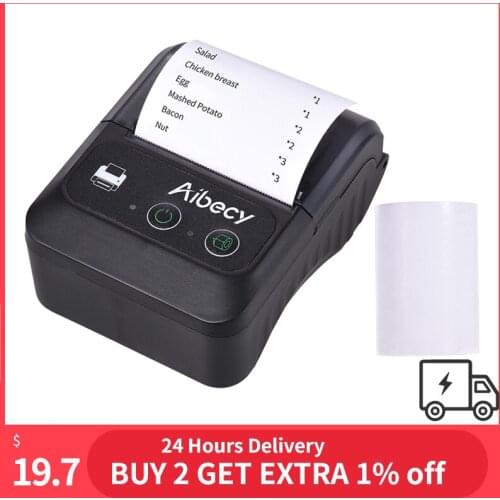BT 58mm 2 inch Bluetooth Thermal Printer Portable принтер Label Printer Wireless Label Maker for Store Shipping Label Printer