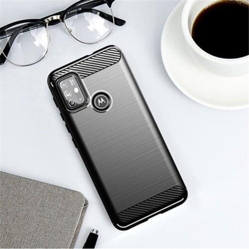 For Motorola Moto G10 Case Rubber Silicone Carbon Fiber Cover For Motorola Moto G10 G30 Phone Case For Motorola G10 Case 6.5inch