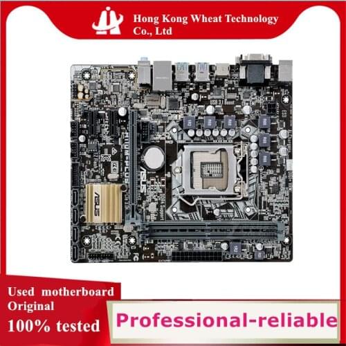 For ASUS H110M-PLUS Motherboard Socket LGA 1151 DDR4 SATA3 For Intel H110 Original Desktop Used Mainboard
