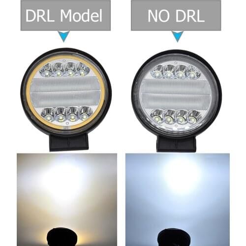 ECAHAYAKU 4 Inch 72W Car LED Bar Worklight Offroad Work Light 12V Light Fog Lamp 4x4 LED Tractor Headlight Bulbs Spotlight