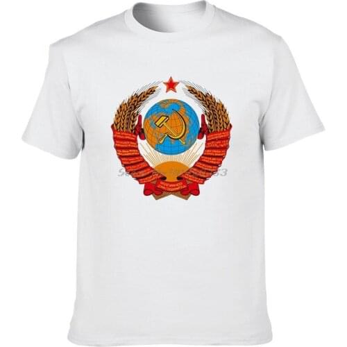 CCCP USSR Soviet Russian KGB Hammer Sickle T-Shirt Women Men White Fashion Print Tshirt Casual Tees Harajuku Streetwear