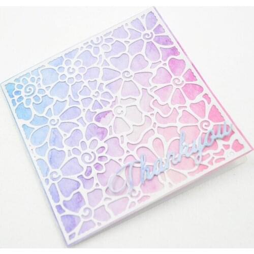Happymems New Lace Flower Cutting Dies Embossing Bakeground Metal Cutting Dies Scrapbooking Album Paper Cards Decorative Crafts