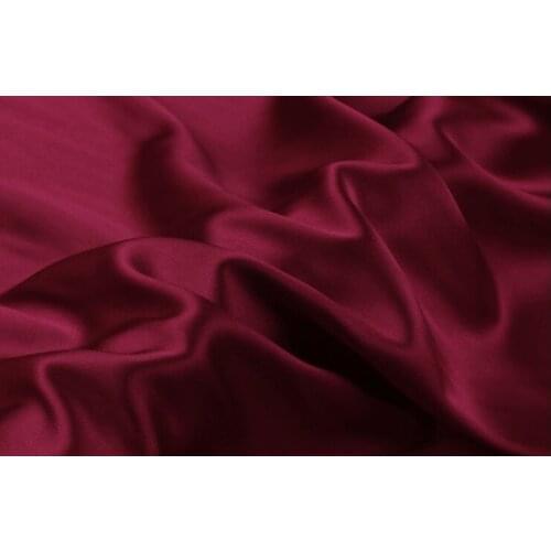 Howmay 100% pure silk fabric satin 16.5m/m 114cm 45" wind red 32# color for scarf womens dress bedding sheet pillowcase