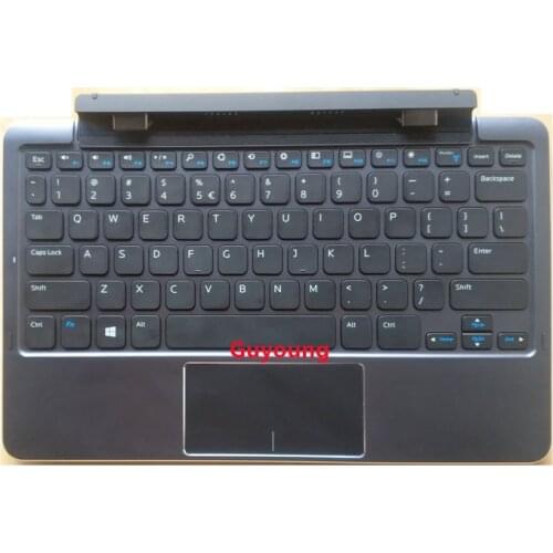 Laptop keyboard with battery base cover docking station K12A for Dell Venue 11 Pro 5130 7130 7139 7140 T07G T07G001 90% NEW