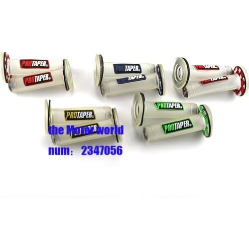 Cool Universal 7/8" CNC Motorcycle Handlebar Soft transparent Hand Grip For Yamaha Honda Motorcycle