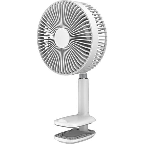F8 Multi-Function Clip Fan Portable Retractable Mini Electric Fan Desktop Office USB Fan Can Shake Head Silent Fan