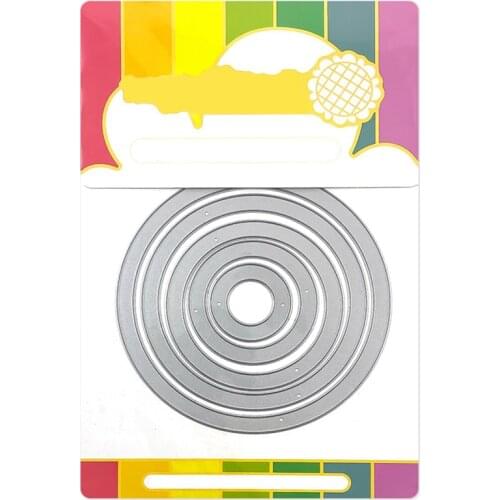 2021 New Nesting Circle Frames Metal Cutting Dies For DIY Craft Making Paper Greeting Card and Scrapbooking No Clear Stamps Set