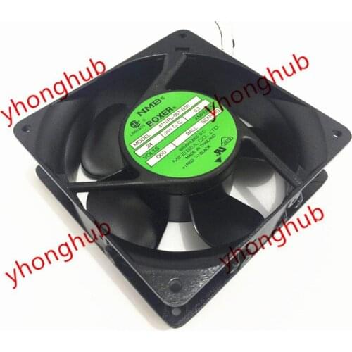 NMB-MAT 4715PL-05W-B30 D00 DC 24V 0.39A 2-wire 120x120x38mm Server Cooling Fan