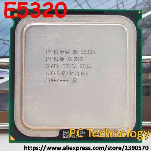 Original Intel Xeon E5320 processor 1.86GHz 8MB 1066 LGA771 Quad-Core CPU Free shipping (ship out within 1 day)