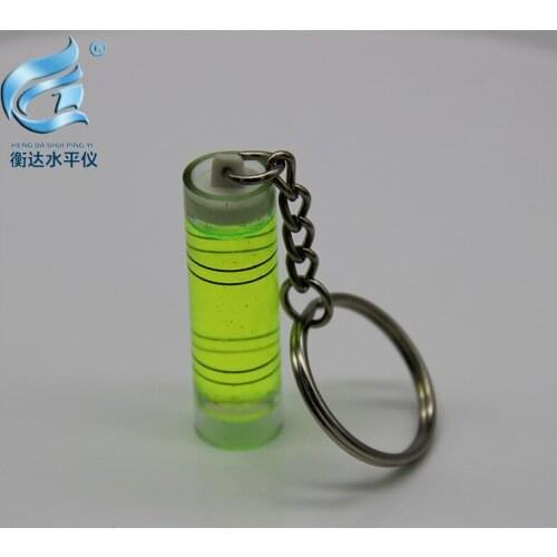 Plastic long level keychain horizontal bead high precision level cylinder level horizontal bead level bubble