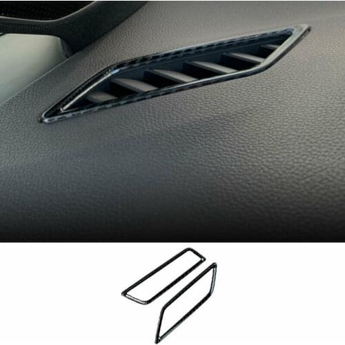 Fit For Volkswagen Golf 8 MK8 2020-2021 Carbon Fiber Interior Dashboard Air Outlet Vent Cover Trim Sticker Car Accessories