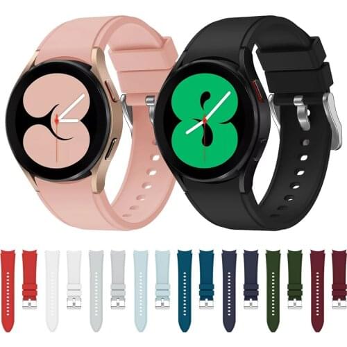 Original Replacement Strap For Samsung Galaxy Watch 4 classic 42 46mm/Watch4 44mm 40mm Silicone Band For Men/Women Wristband