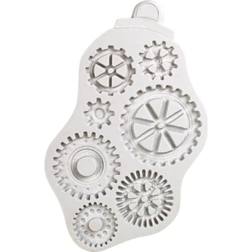 Gear Shape Silicone Mold Decorating Tool Chocolate Mold Cake Gumpaste Mold, Sugarcraft, Kitchen Utensil