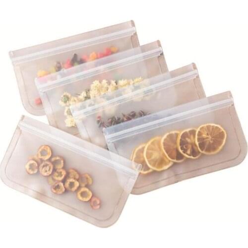 Silicone Food Storage Containers Leakproof Containers Reusable Stand Up Zip Shut Bag Cup Fresh Bag Food Storage Bag Fresh Wrap K