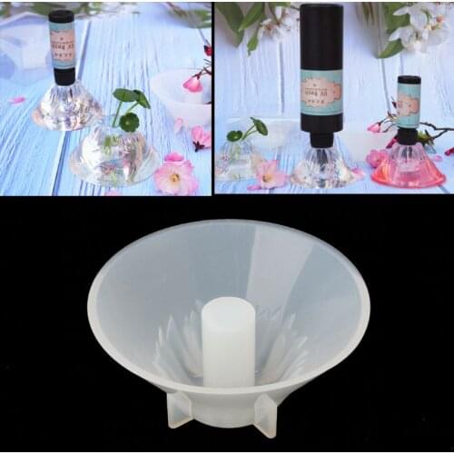 Volcano Shape Brush Pot Pen Holder Silicone Mold UV Epoxy Resin Jewelry Making Dried Flower Resin Decorative DIY Hand Crafts