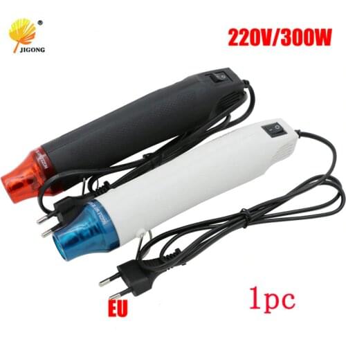 220V DIY Using Heat Gun Electric Power Tool Hot Air 300W Temperature Gun With Seat Shrink Plastic