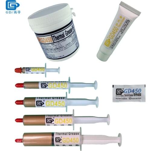 Net Weight 0.5/1/3/7/15/20/30/100 Grams Golden GD450 Thermal Conductive Grease Paste Plaster CPU Heat Sink Compound MB SSY ST CN
