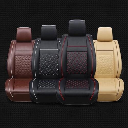 Universal Car Front Seat Cover Automobiles Seat Covers PU Leather Pad Cushion Protection Auto Car Accessories Seat Protector Mat
