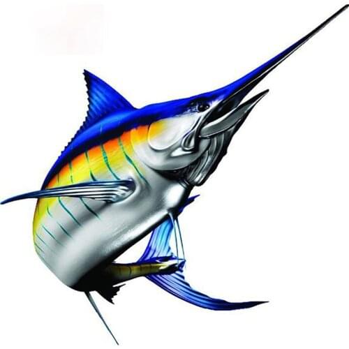 Personality Xiphias Gladius Car Styling Car Sticker Vinyl Graphic Decal Window Bumper Waterproof Car Body Decal Suitable for Car