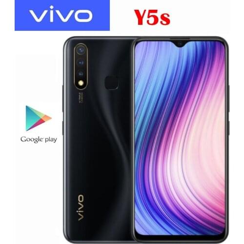 Official New VIVO Y5s Mobile Phone MTK Helio P65 Octa Core 6.53inch LCD 16MP Rear Camera Android 9.0 5000mAh 18W Dash Charge