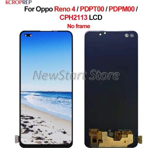For Oppo Reno 4 Reno4 LCD Display Touch Panel Screen Digitizer Assembly For Oppo PDPT00 PDPM00 CPH2113 lcd Replacement Accessory