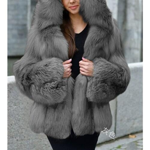 WICCON Artificial Fur Coats