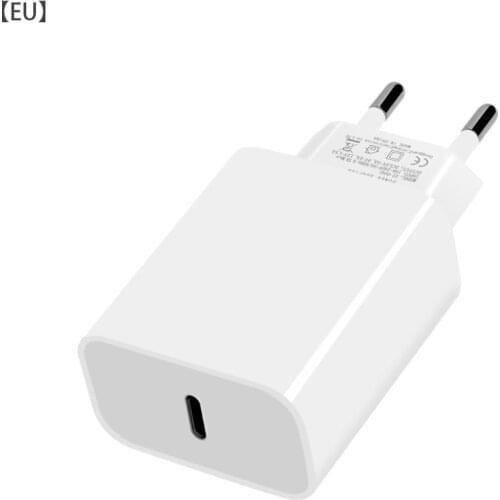 18W PD Type-c Fast Charger for Apple iPhone 12 Pro 8 Plus XR XSTravel Charging Adapter Phone EU Plug Portable Travel Charger