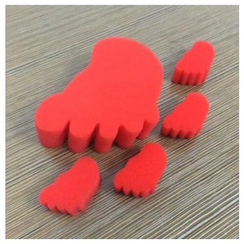 1set Multiplying Sponge Feet to Jumbo Mystery (1 big+4 small) Magic Tricks Appearing Magie Close Up Illusion Gimmick Props Funny