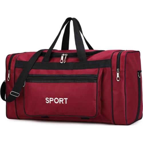 2019 Fashion men women Large capacity hand luggage bags Handbags Fitness Nylon Duffel Weekend travel bag