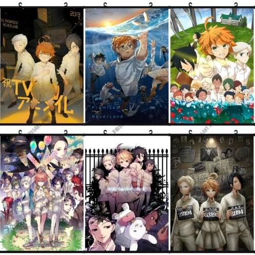 Diamond Painting Mosaic Yakusoku No Neverland Norman Emma Ray Anime Cross Stitch Kits Diamond Embroidery Full Room Decoration