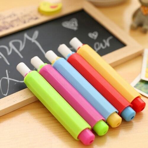 Health Non-toxic Chalk Holder Chalk Clip Colourful Chalk Sleeve Clean Teaching Hold Stationery