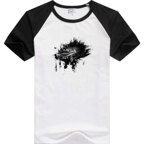 A black car short sleeve Men/Women T-shirt Comfortable Tshirt Cool Print Tops Fashion GA439