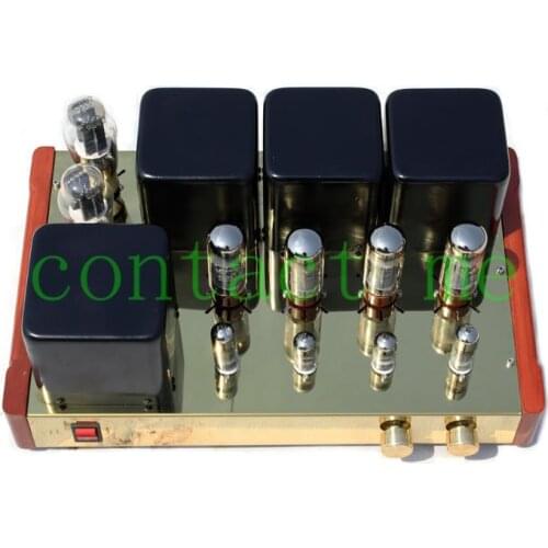 EL34B push-pull combined electronic tube power amplifier, output power: 50W*2, frequency response: 16Hz~35KHz, sensitivity 0.5V